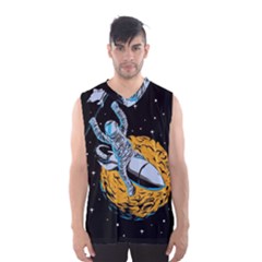 Astronaut Planet Space Science Men s Basketball Tank Top by Sarkoni