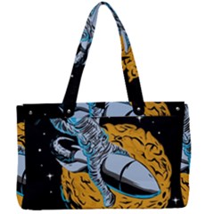 Astronaut Planet Space Science Canvas Work Bag by Sarkoni