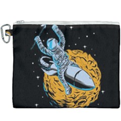 Astronaut Planet Space Science Canvas Cosmetic Bag (xxxl) by Sarkoni