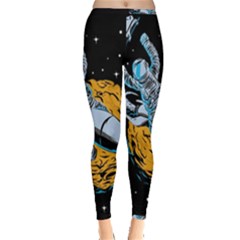 Astronaut Planet Space Science Inside Out Leggings by Sarkoni