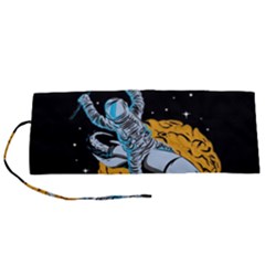 Astronaut Planet Space Science Roll Up Canvas Pencil Holder (s) by Sarkoni