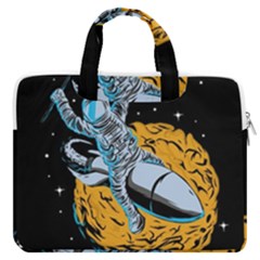 Astronaut Planet Space Science Macbook Pro 13  Double Pocket Laptop Bag