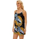 Astronaut Planet Space Science Satin Pajama Short Set View2