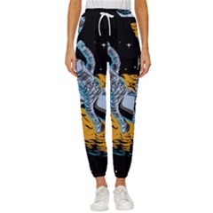 Astronaut Planet Space Science Women s Cropped Drawstring Pants by Sarkoni