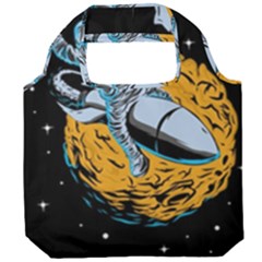 Astronaut Planet Space Science Foldable Grocery Recycle Bag by Sarkoni