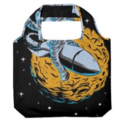 Astronaut Planet Space Science Premium Foldable Grocery Recycle Bag by Sarkoni