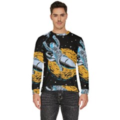 Astronaut Planet Space Science Men s Fleece Sweatshirt by Sarkoni