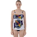 Rocket Space Clipart Illustrator Twist Front Tankini Set View1