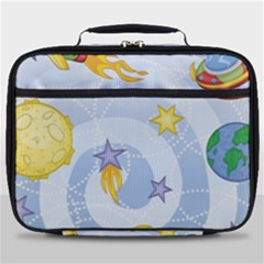 Science Fiction Outer Space Full Print Lunch Bag by Sarkoni