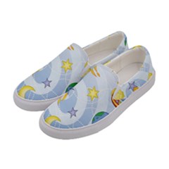 Science Fiction Outer Space Women s Canvas Slip Ons by Sarkoni