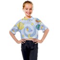 Science Fiction Outer Space Kids Mock Neck T-Shirt View1