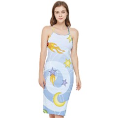 Science Fiction Outer Space Bodycon Cross Back Summer Dress by Sarkoni