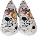 Astronaut Drawing Planet Kids  Slip On Sneakers View1