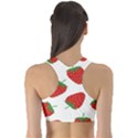 Seamless Pattern Fresh Strawberry Fitness Sports Bra View2