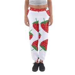 Seamless Pattern Fresh Strawberry Women s Jogger Sweatpants by Sarkoni