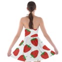 Seamless Pattern Fresh Strawberry Strapless Bra Top Dress View2