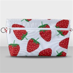 Seamless Pattern Fresh Strawberry Handbag Organizer by Sarkoni