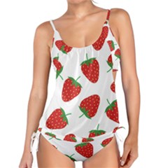 Seamless Pattern Fresh Strawberry Tankini Set by Sarkoni