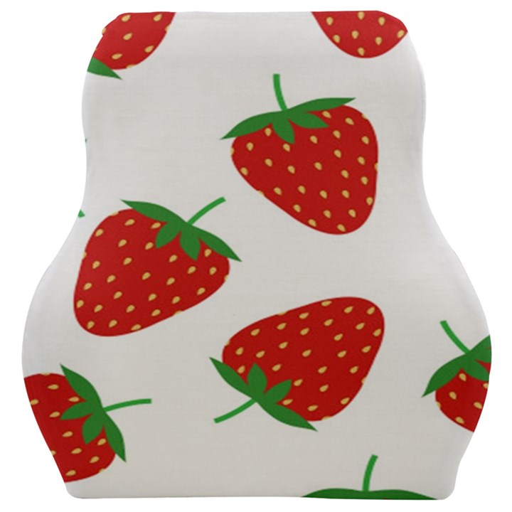 Seamless Pattern Fresh Strawberry Car Seat Velour Cushion 