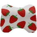 Seamless Pattern Fresh Strawberry Head Support Cushion View1