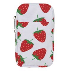 Seamless Pattern Fresh Strawberry Waist Pouch (small) by Sarkoni