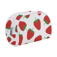 Seamless Pattern Fresh Strawberry Make Up Case (small) by Sarkoni