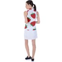 Seamless Pattern Fresh Strawberry Women s Sleeveless Polo T-Shirt View2