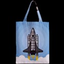 Rocket Shuttle Spaceship Science Zipper Classic Tote Bag View2