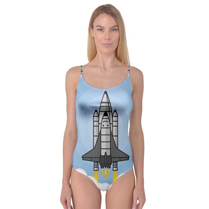 Rocket Shuttle Spaceship Science Camisole Leotard 