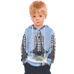 Rocket Shuttle Spaceship Science Kids  Overhead Hoodie by Sarkoni