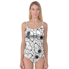 Dog Pattern Camisole Leotard  by Sarkoni