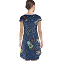 Cat Cosmos Cosmonaut Rocket Cap Sleeve Nightdress View2