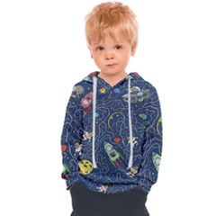 Cat Cosmos Cosmonaut Rocket Kids  Overhead Hoodie by Grandong