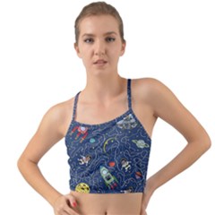 Cat Cosmos Cosmonaut Rocket Mini Tank Bikini Top by Grandong