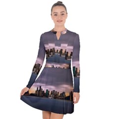 Sydney Australia Travel Oceania Long Sleeve Panel Dress by Grandong