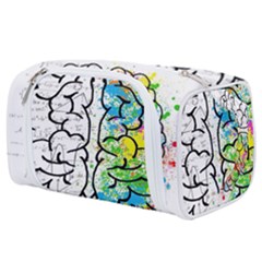 Brain Mind Psychology Idea Drawing Toiletries Pouch by Grandong