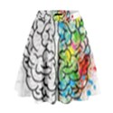 Brain Mind Psychology Idea Drawing High Waist Skirt View1