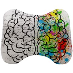 Brain Mind Psychology Idea Drawing Head Support Cushion by Grandong