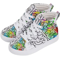 Brain Mind Psychology Idea Drawing Kids  Hi-top Skate Sneakers by Grandong