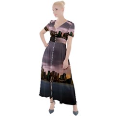 Sydney Australia Travel Oceania Button Up Short Sleeve Maxi Dress by Grandong