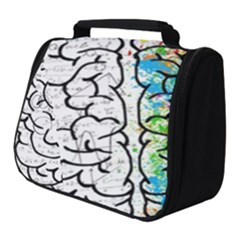 Brain Mind Psychology Idea Drawing Full Print Travel Pouch (small) by Grandong