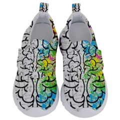 Brain Mind Psychology Idea Drawing Kids  Velcro No Lace Shoes by Grandong