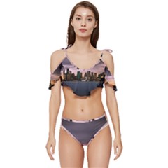 Sydney Australia Travel Oceania Ruffle Edge Tie Up Bikini Set	 by Grandong