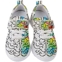 Brain Mind Psychology Idea Drawing Kids  Velcro Strap Shoes by Grandong