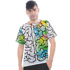 Brain Mind Psychology Idea Drawing Men s Sport Top by Grandong