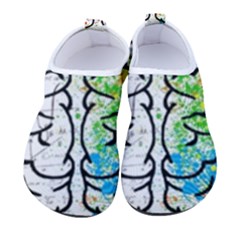 Brain Mind Psychology Idea Drawing Men s Sock-style Water Shoes by Grandong