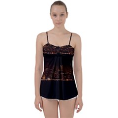 San Fransisco Usa California Water Babydoll Tankini Top by Grandong