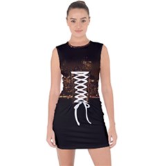 San Fransisco Usa California Water Lace Up Front Bodycon Dress by Grandong