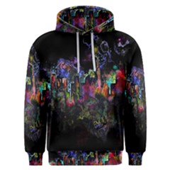 Grunge Paint Splatter Splash Ink Men s Overhead Hoodie