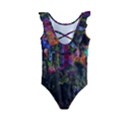 Grunge Paint Splatter Splash Ink Kids  Frill Swimsuit View2